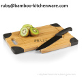 Black 2015 HOT Gift Mini Color Silicon Bamboo Wooden Cheese Cutting Board with Knife and Holder Stander